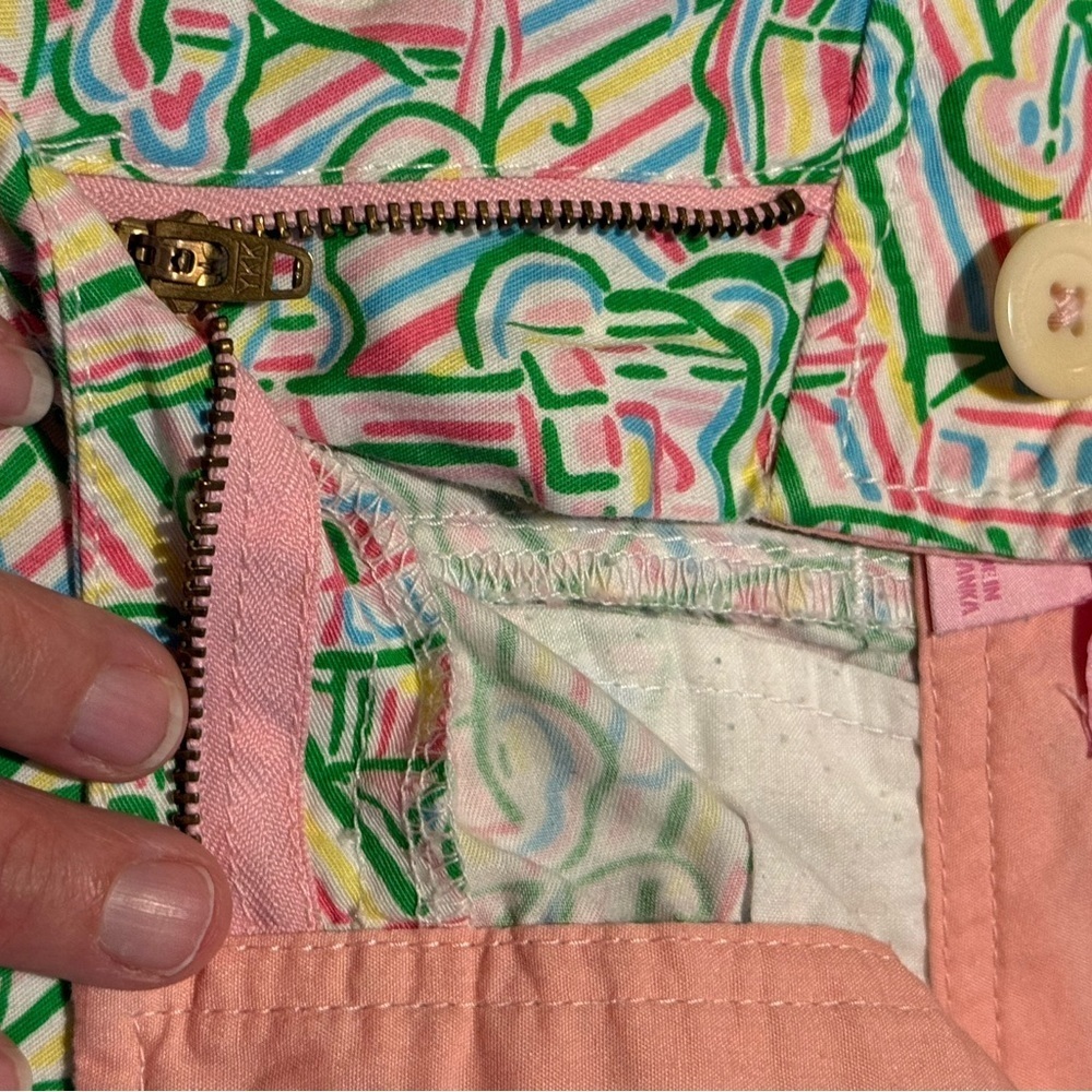 Lilly Pulitzer Women's Sz 10 Boats & Lighthouses Shorts Front‎ & Back Pockets - Picture 6 of 8